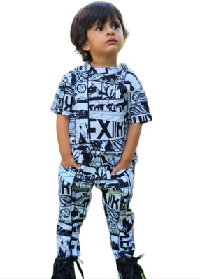 ANIKA CREATION Boys & Girls Casual T-shirt Pant(Multicolor)