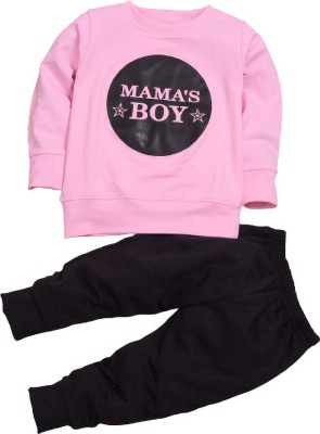 BM Enterprise Baby Boys Party(Festive) T-shirt Pant(Pink)