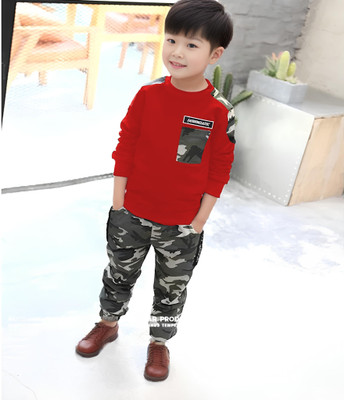 TINIMINI Boys Party(Festive) T-shirt Trouser(Red)