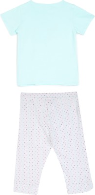 Allen Solly Girls Casual T-shirt Track Pants(Green)