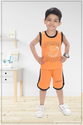 Smuktar garments Baby Boys Casual T-shirt Pant(MULTICOLOUR)