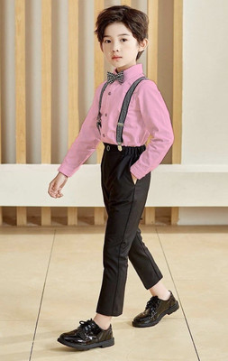 drstyleclue Boys & Girls Casual Shirt Pant(Pink)