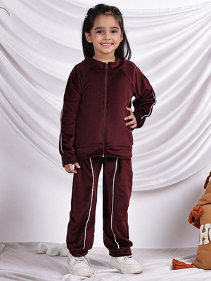 NEUDIS Girls Casual Jacket Trouser(Wine)