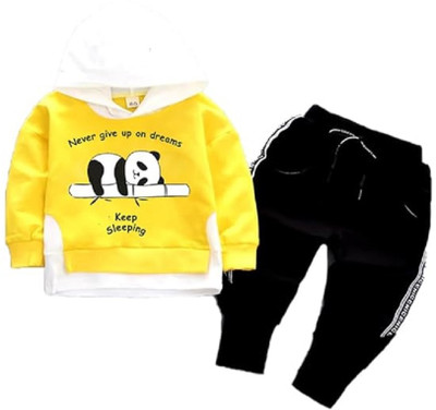 Bold N Elegant Baby Boys & Baby Girls Casual Sweatshirt Pant(Yellow)