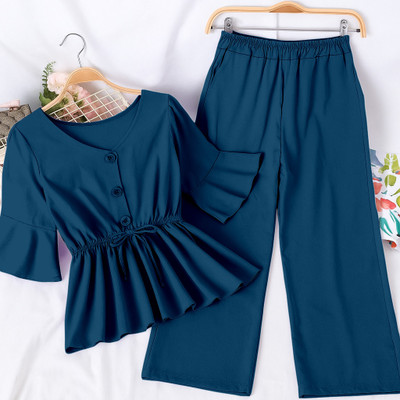 pj fashion Girls Party(Festive) Top Top(Blue)