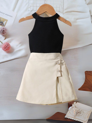 Dressto Girls Party(Festive) Top Shorts(BLACK)