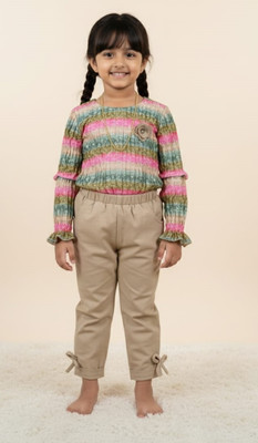 Mauli Collection Baby Girls Casual Top Pant(Multicolor)