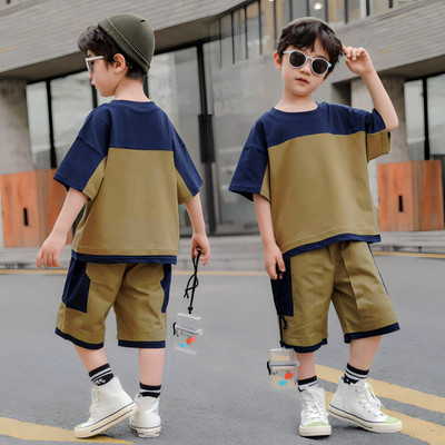 NOORCREATION Baby Boys Party(Festive) T-shirt Pant(Khaki)