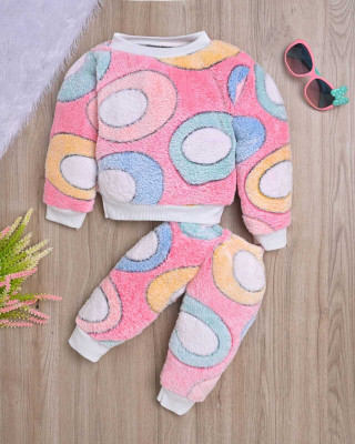 MYTEX FASHION Baby Boys & Baby Girls Casual Sweatshirt Pyjama(Peach)