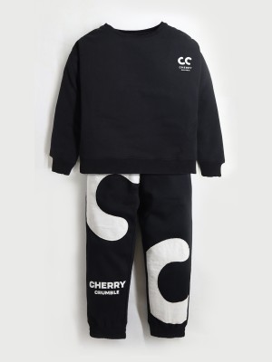 Cherry Crumble Baby Boys Casual Top Pyjama(Black)