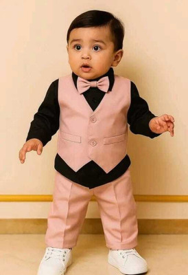 LITTLEMAMA Baby Boys Casual Shirt Pant, Coat(pink)