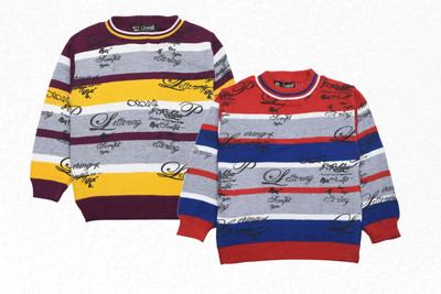 MEGHA SHRISTY ENTERPRISES Boys & Girls Casual Sweater Pyjama(Purple)