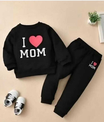 MUCARE Baby Boys & Baby Girls Casual Top Pyjama(Black)