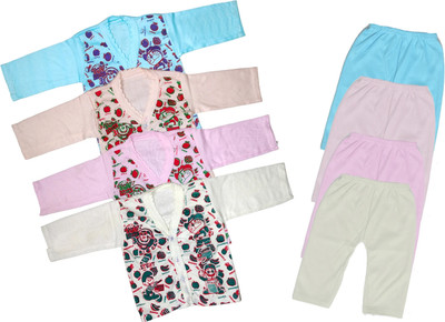 ReshmaaEnter Baby Boys & Baby Girls Casual T-shirt Pyjama(B-1-3-4-6)