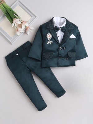 Fourfolds Boys Party(Festive) Blazer Trouser(Dark Green)