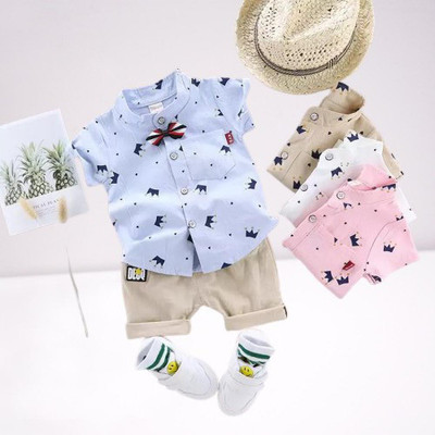 Vibe Trends Baby Boys & Baby Girls Party(Festive) Shirt Shorts(Royal sky)