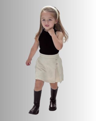 MENVVY Baby Girls Party(Festive) Top Shorts(BLACK)