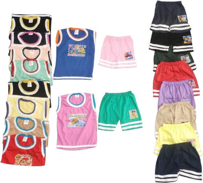 ELLAI STYLE ICON Baby Boys & Baby Girls Casual Top Brief(Multicolor)