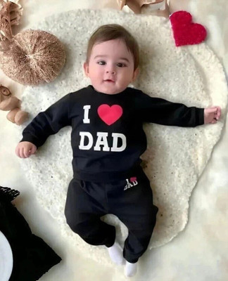 MUCARE Boys & Girls Casual T-shirt Pant(Black)