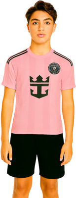 BUGOAT Boys & Girls Casual T-shirt Shorts(Pink)