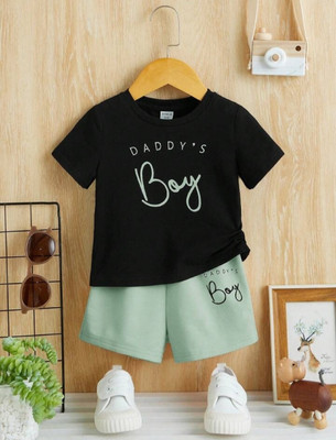 findersapparels Baby Boys Casual T-shirt Shorts(GREEN)