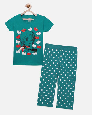 SINI MINI Girls Casual Pyjama Sleepsuit(TBL)