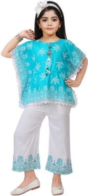 LINK KWALITY Girls Party(Festive) Top Pyjama(SKY BLUE)