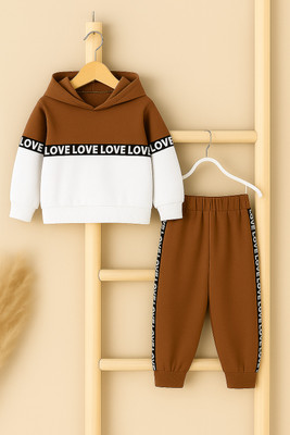 Aggarwalsales Baby Boys & Baby Girls Casual Sweatshirt Track Pants(Brown)