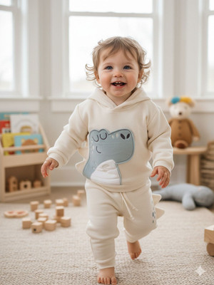 Pompidou Baby Boys Casual Sweatshirt Pant(Lemon)