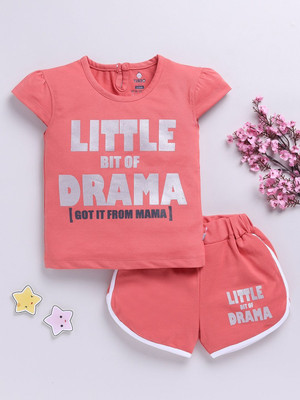 YK X Tinyo Boys & Girls Casual Top Shorts(Rust)