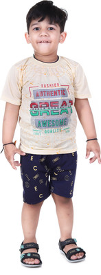 CYV Boys Party(Festive) T-shirt Shorts(Cream)