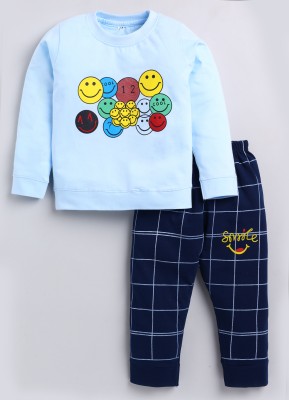 ZADMUS Baby Boys Casual T-shirt Track Pants(Blue)