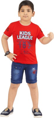 ZADMUS Baby Boys Party(Festive) T-shirt Shorts(Red)