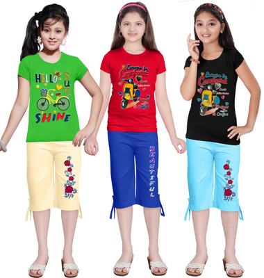 KS KOARRA Girls Casual T-shirt Track Pants(96 MULTICOLOURRS)
