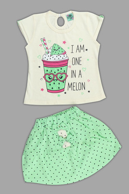 9 STAR G Girls Casual Top Skirt(Green)