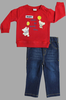 Dollar Baby Boys Casual T-shirt Pant(Multi)