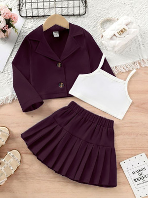 DENEEN FAB Girls Party(Festive) Jacket Skirt(Wine)