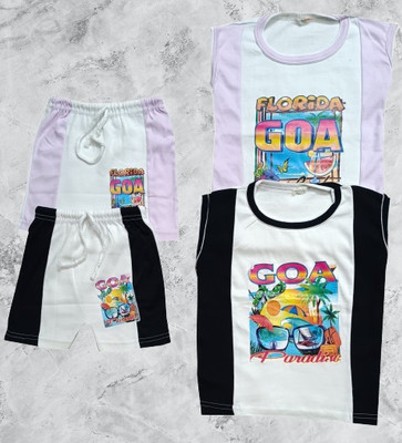 HouseOfCommon Boys & Girls Casual Dress Shorts(Multicolor)