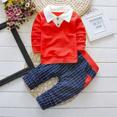 GAJANAN CREATION Baby Boys Casual T-shirt Pant(RED)