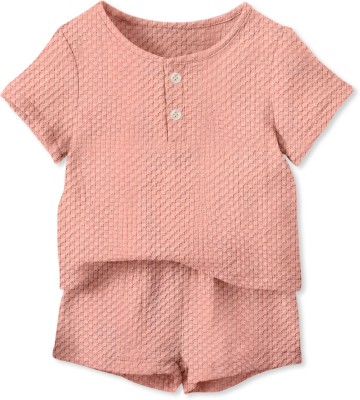 Billion Baby Boys Casual Top Shorts(PEACH)