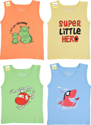 Kwitchy Baby Boys & Baby Girls Casual Vest Vest(Orange, Green, Yellow, Blue)