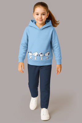 Hellcat Girls Casual Sweatshirt Track Pants(Blue/Navy Blue)