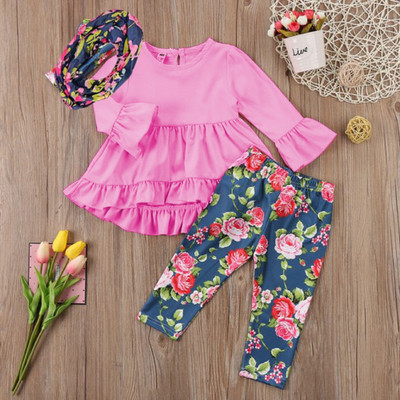 BHOOLKU Baby Girls Party(Festive) Tunic Legging(PINK)