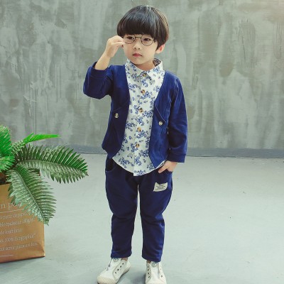 TOGEPI Boys Festive & Party, Casual, Wedding Blazer and Pant Set(Blue Pack of 1)