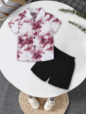 hanumant Boys Casual Shirt Shorts(Pink)