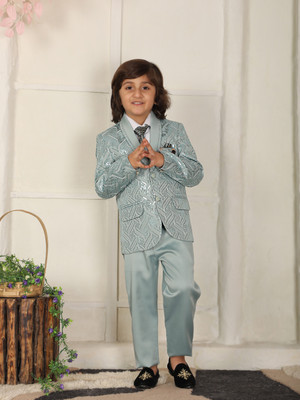 PRO ETHIC Kids 5 Pcs Suit Set Embroidered Boys Suit