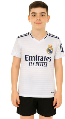 BUGOAT Boys & Girls Casual T-shirt Shorts(White)