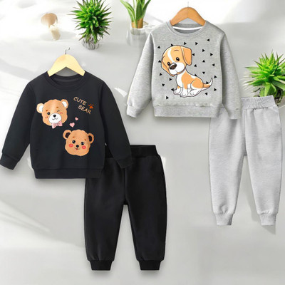 psv fashion Baby Boys & Baby Girls Casual Sweatshirt Pant(Multicolor)