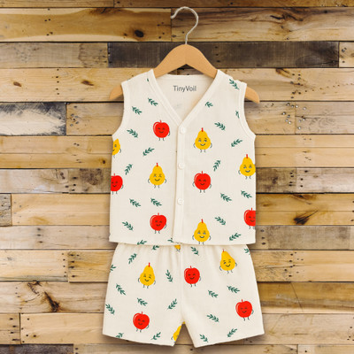 TinyVail Baby Boys & Baby Girls Casual Shorts Top(Single)
