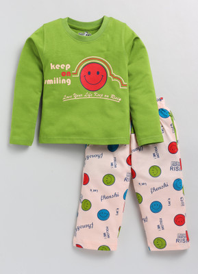 CUTOPIES Baby Boys Casual Sweatshirt Pyjama(OLIVE)
